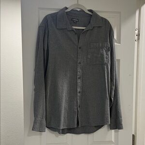 Eddie Bauer Charcoal Casual Button-Down Shirt